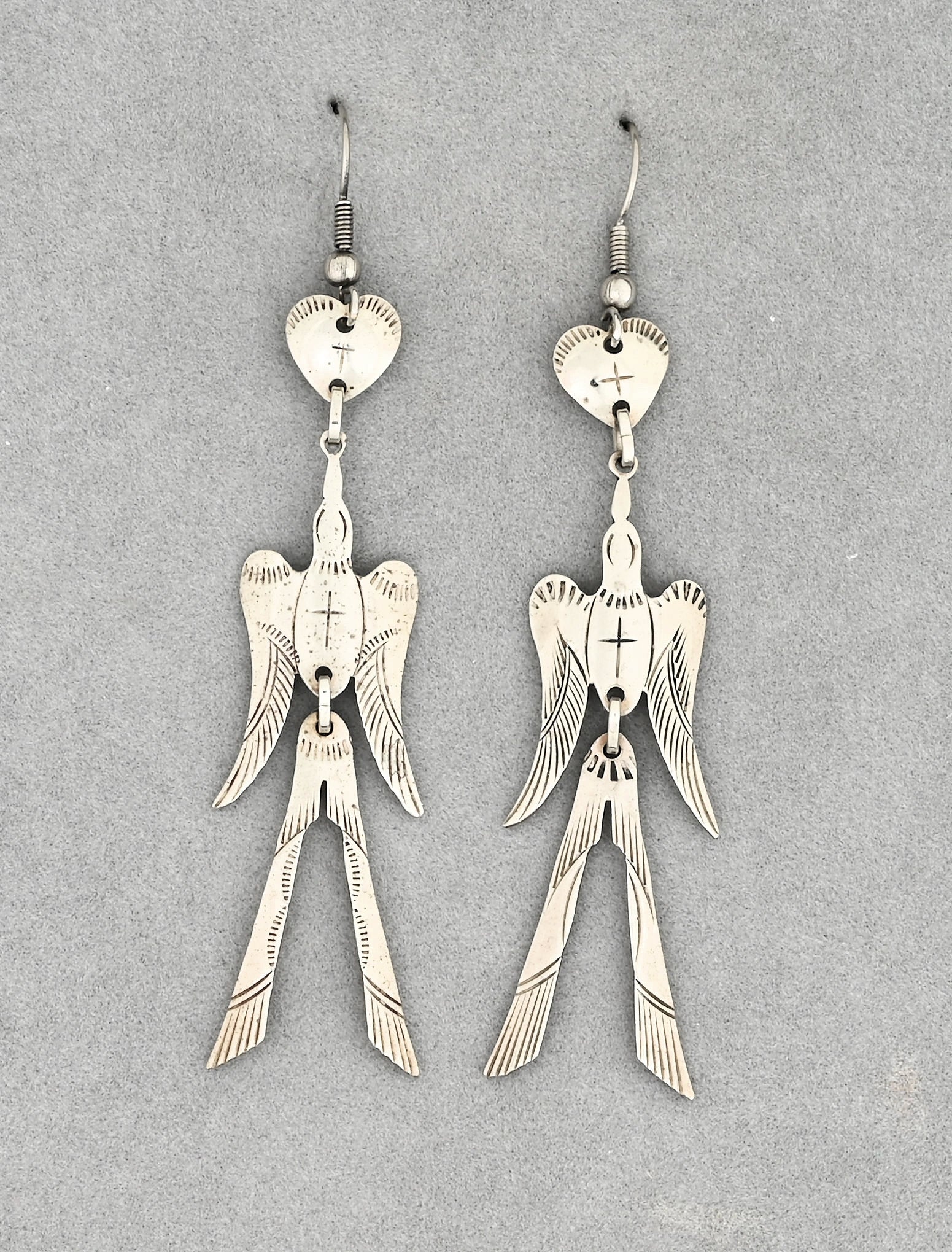 Peyote Bird Earrings by Bruce Caesar