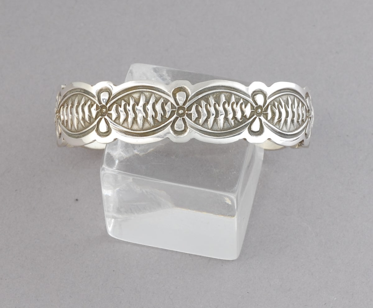 Cuff Bracelet with Stamping by Arnold Blackgoat