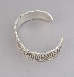 Cuff Bracelet with Stamping by Arnold Blackgoat