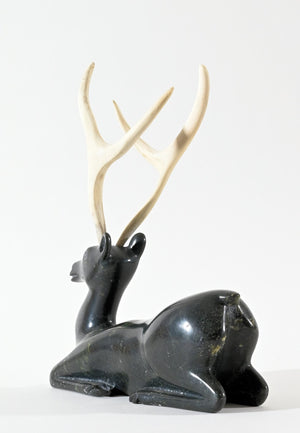 Kneeling Caribou by Osuitok Ipeelie