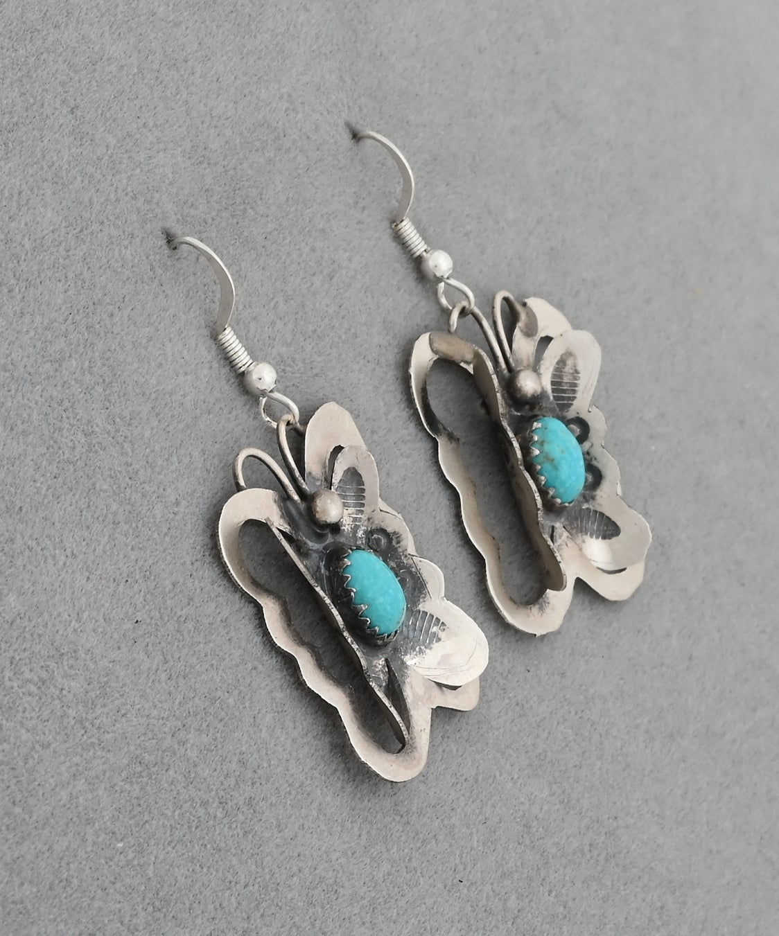 Earrings with turquoise  by Gabrielle Yazzie