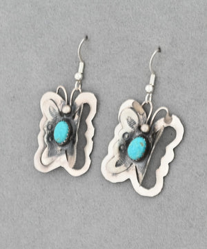 Earrings with turquoise  by Gabrielle Yazzie