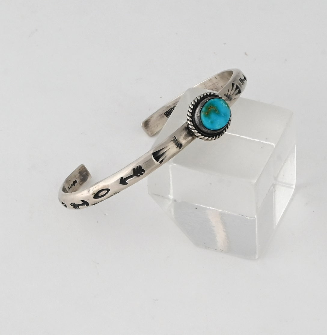 Bracelet with Sonoran Sunrise Turquoise by Akee Douglas