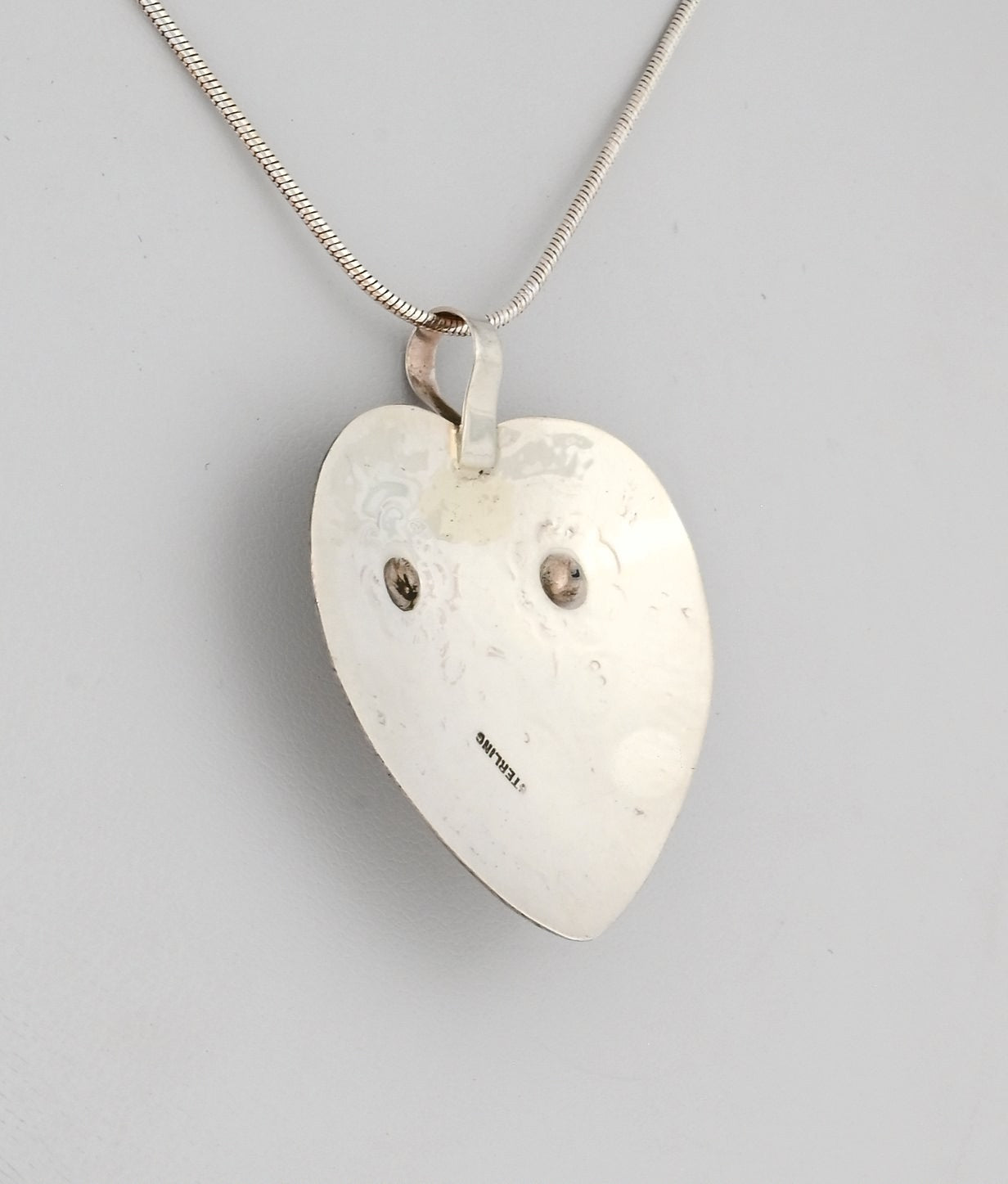 Pendant, Heart-shaped with Flowers by Genevieve Blackgoat