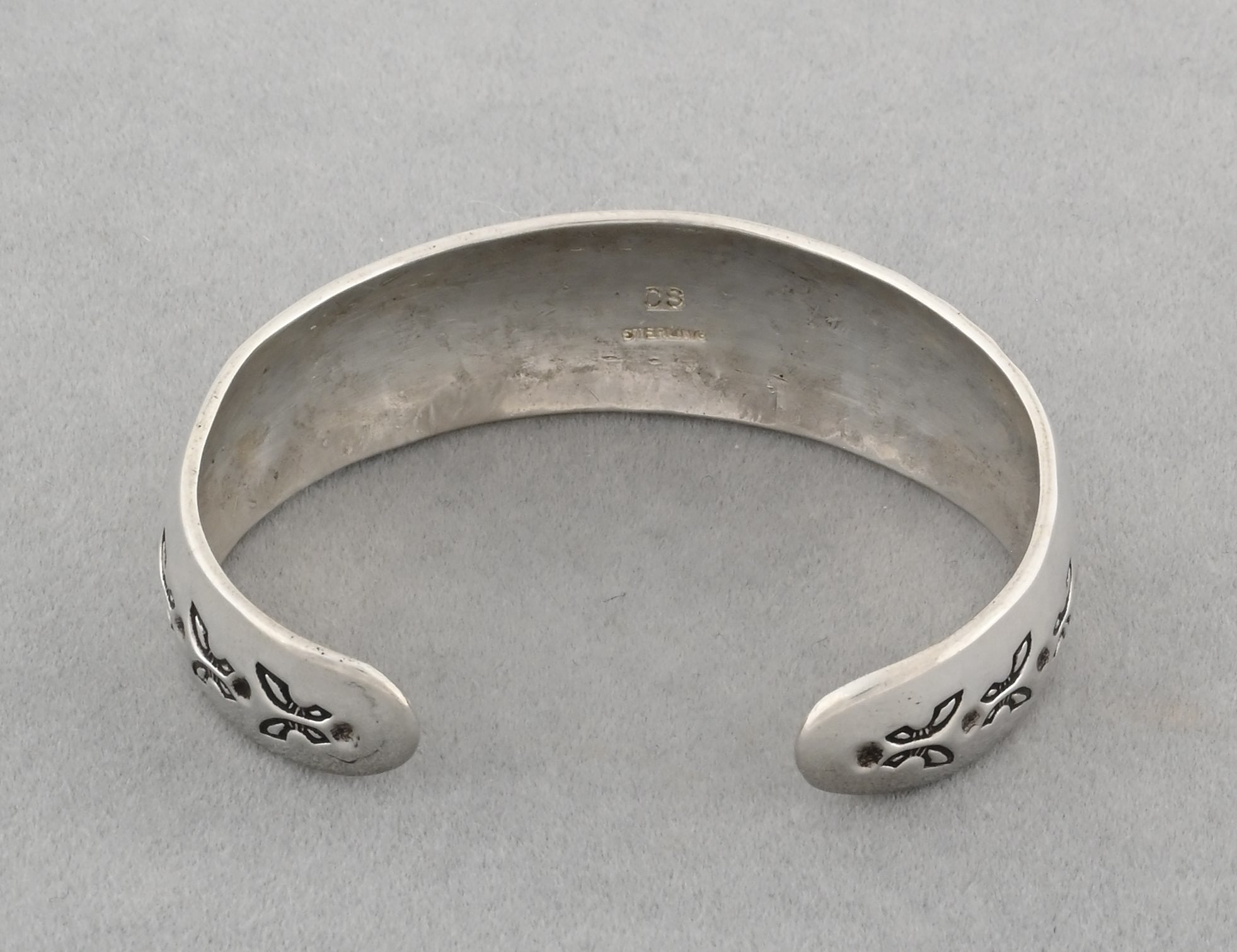 Sterling Cuff Bracelet with Stamping