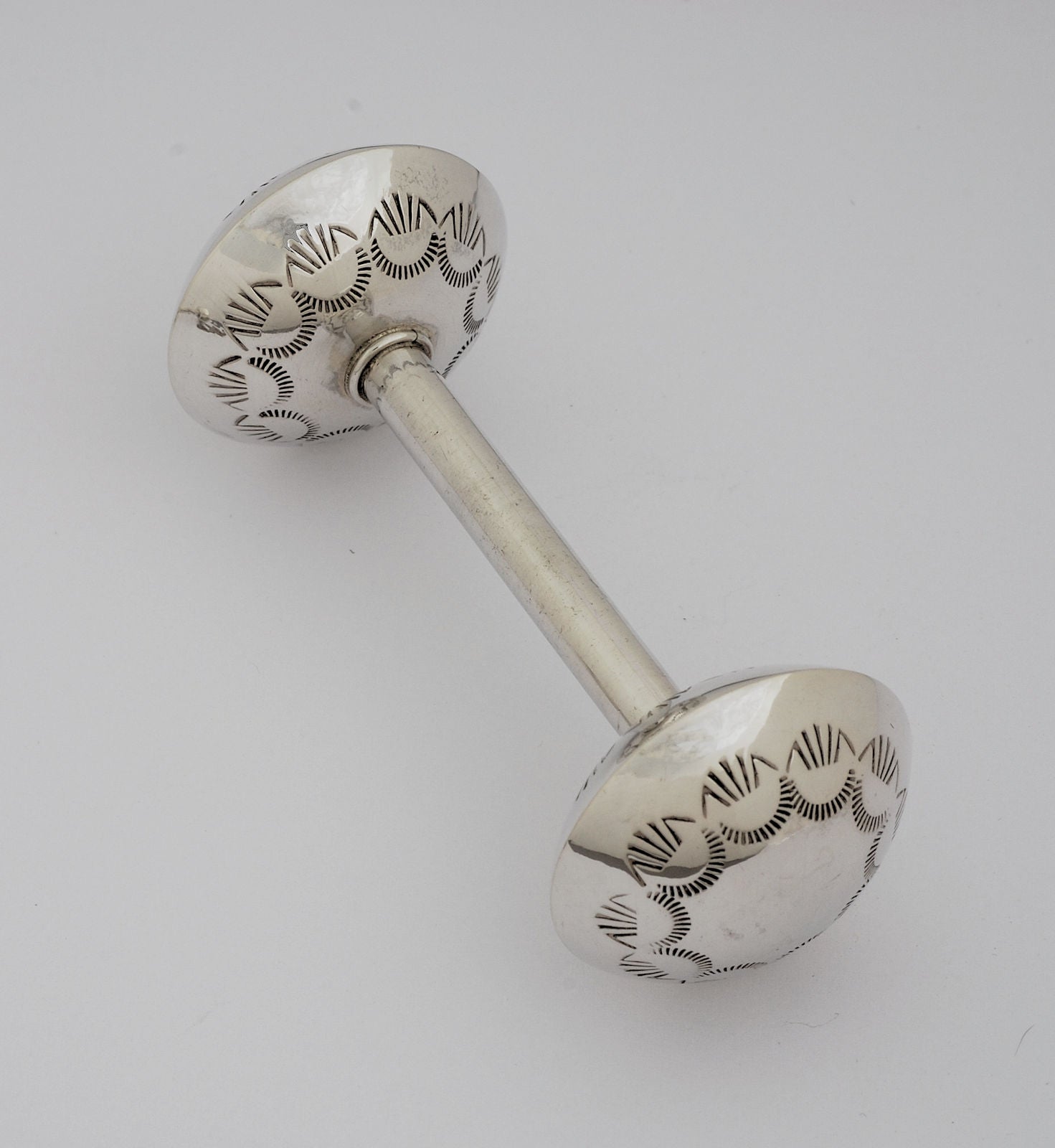 Baby Rattle (Large) in Sterling Silver by Monica Smith