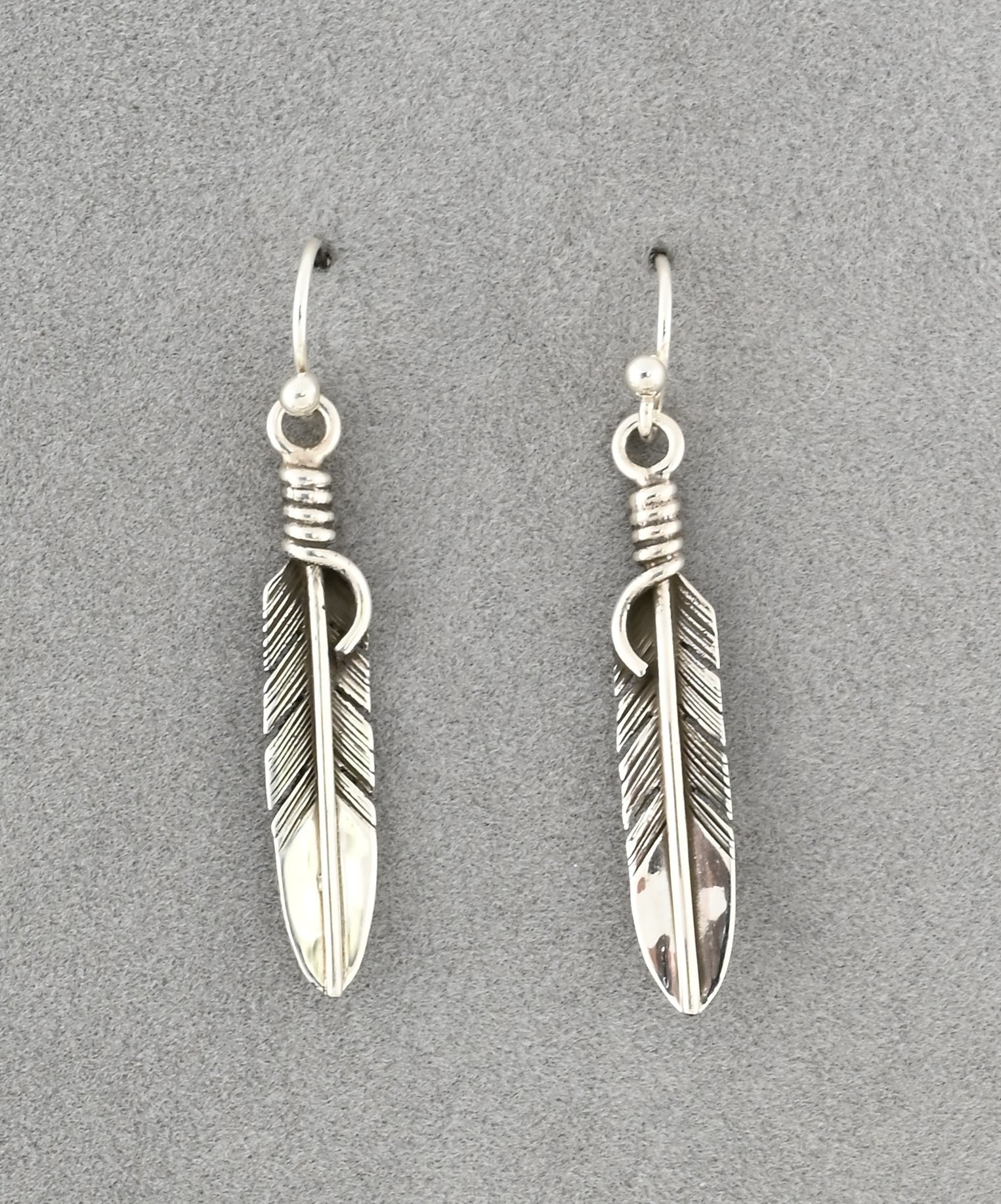 Feather Earrings by Raymond Coriz