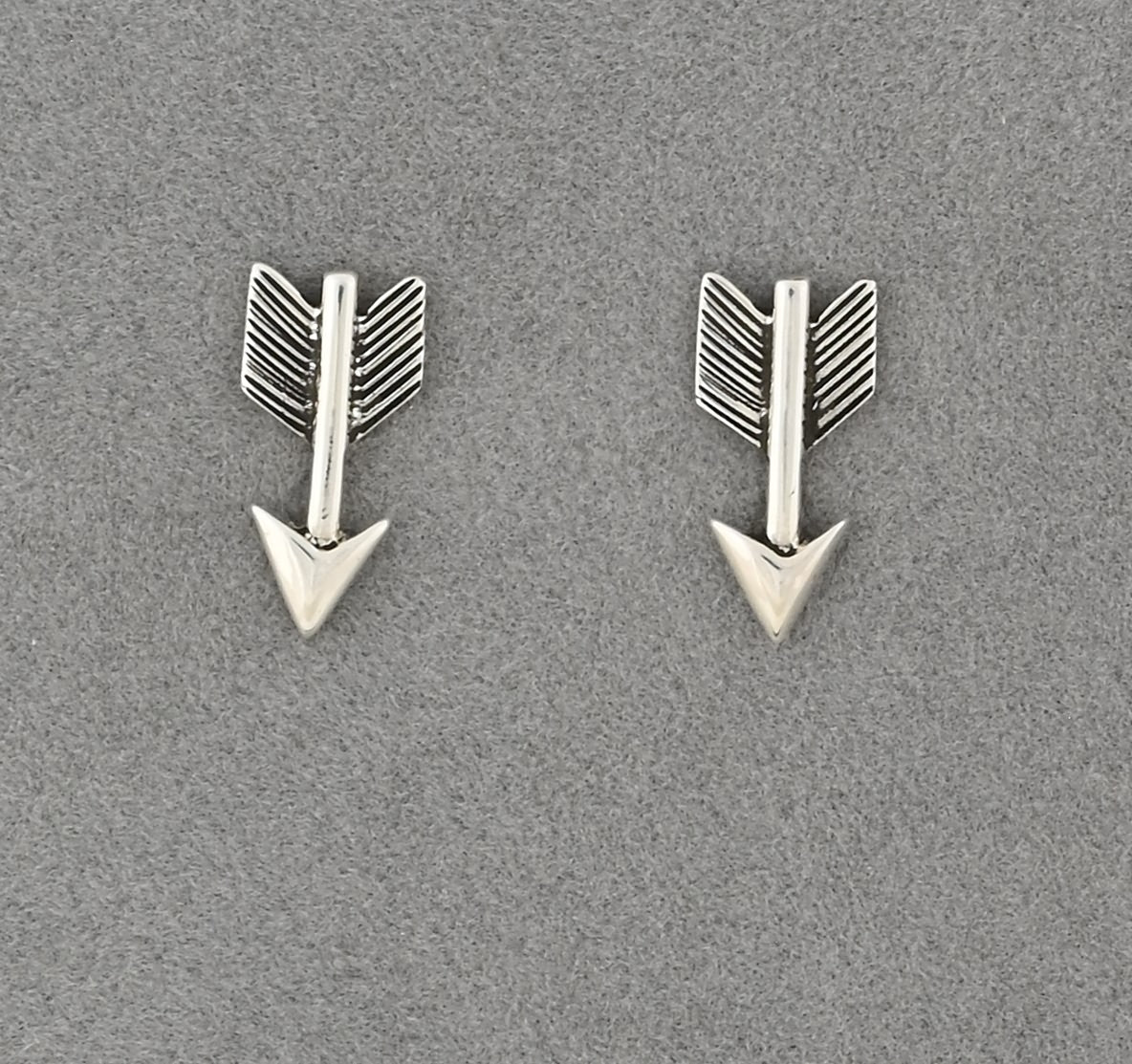 Earrings with Small Arrows on Posts