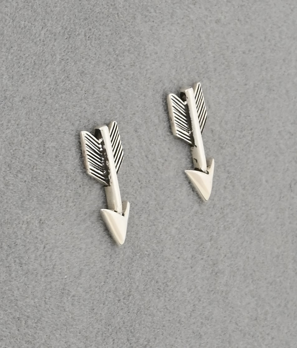 Earrings with Small Arrows on Posts