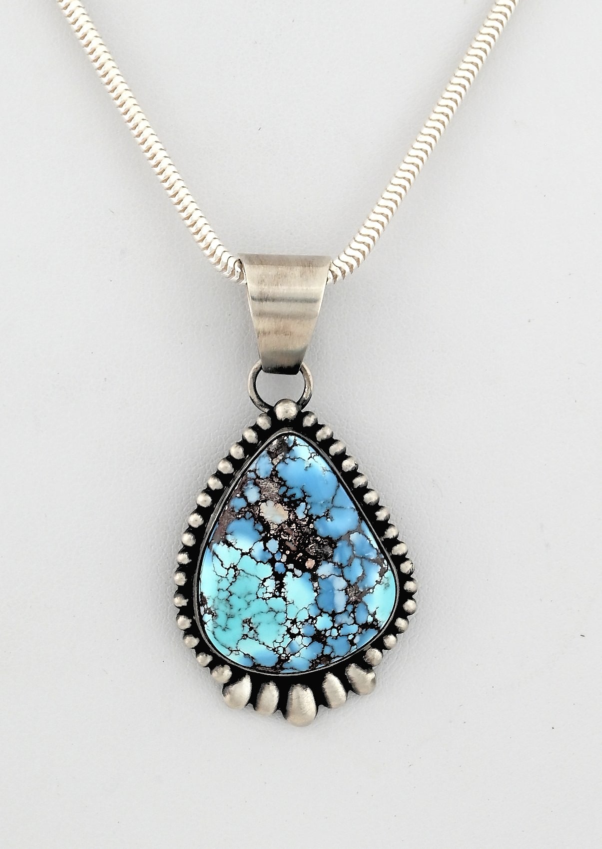 Pendant with Golden Hills Turquoise by Murphy Platero