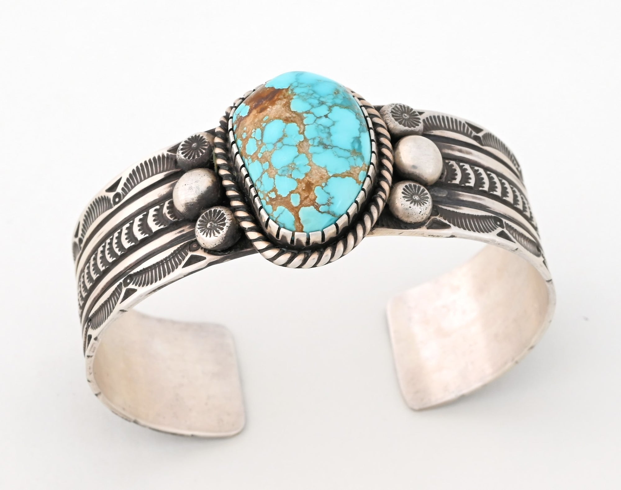 Bracelet with Kingman Turquoise by Geneva Ramona