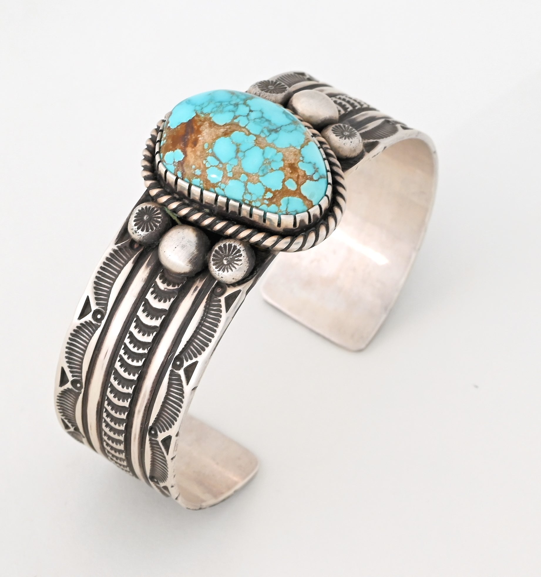 Bracelet with Kingman Turquoise by Geneva Ramona