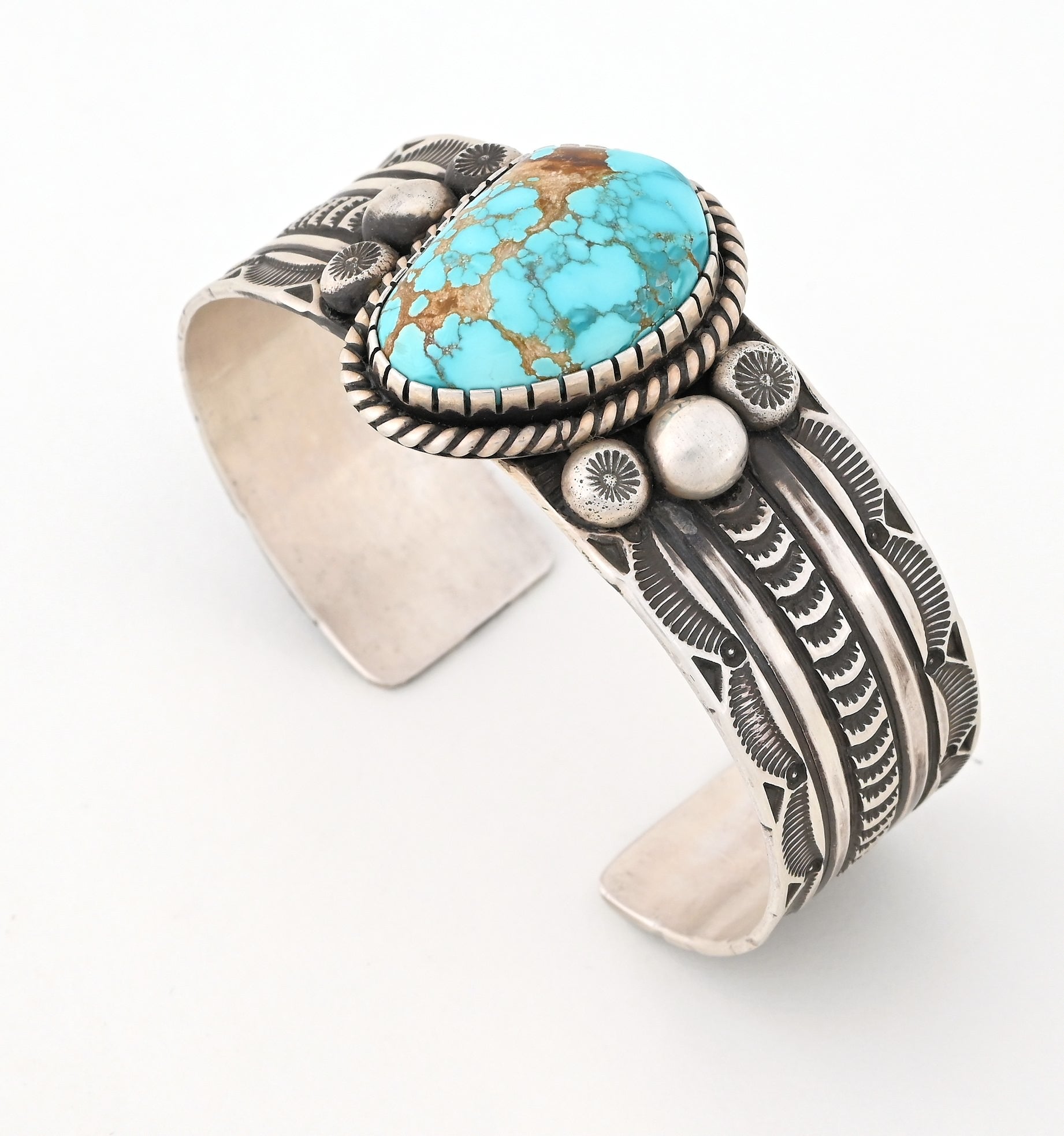 Bracelet with Kingman Turquoise by Geneva Ramona