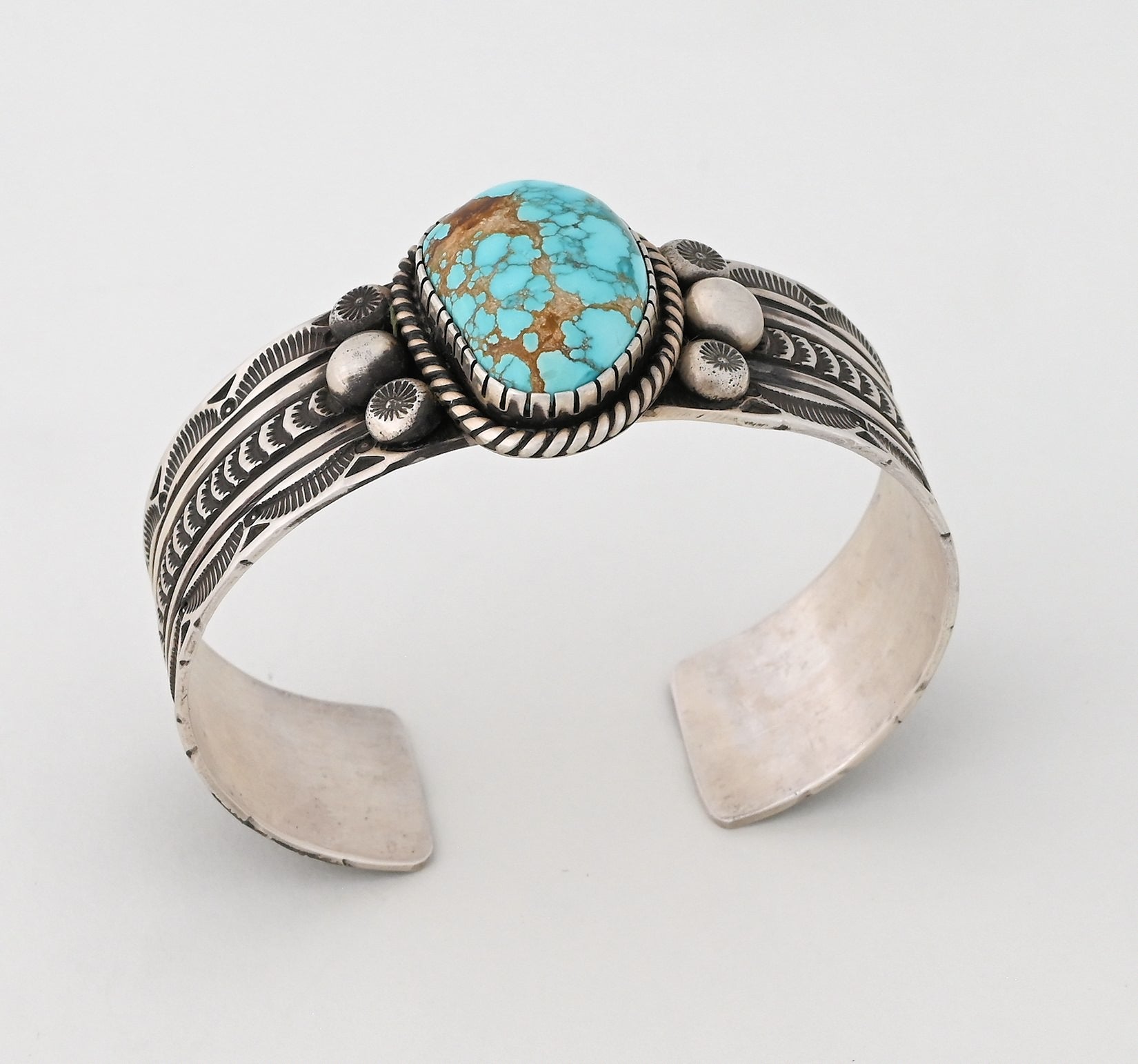 Bracelet with Kingman Turquoise by Geneva Ramona