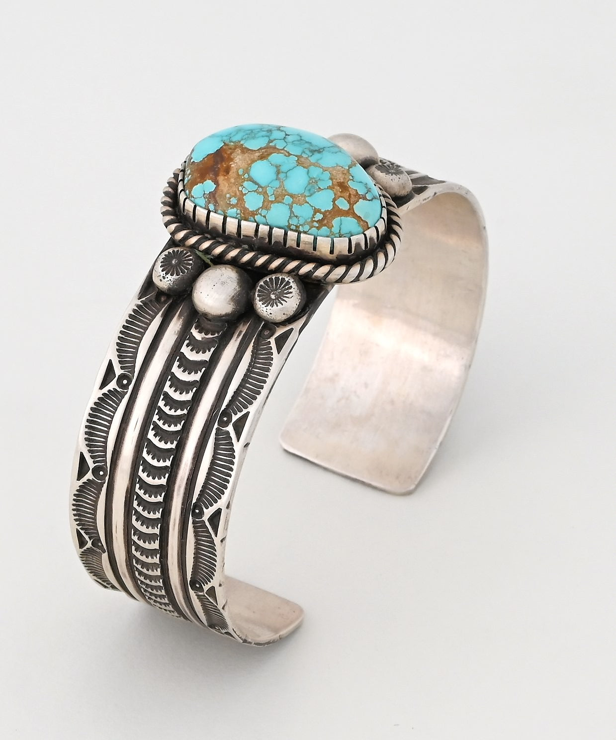 Bracelet with Kingman Turquoise by Geneva Ramona