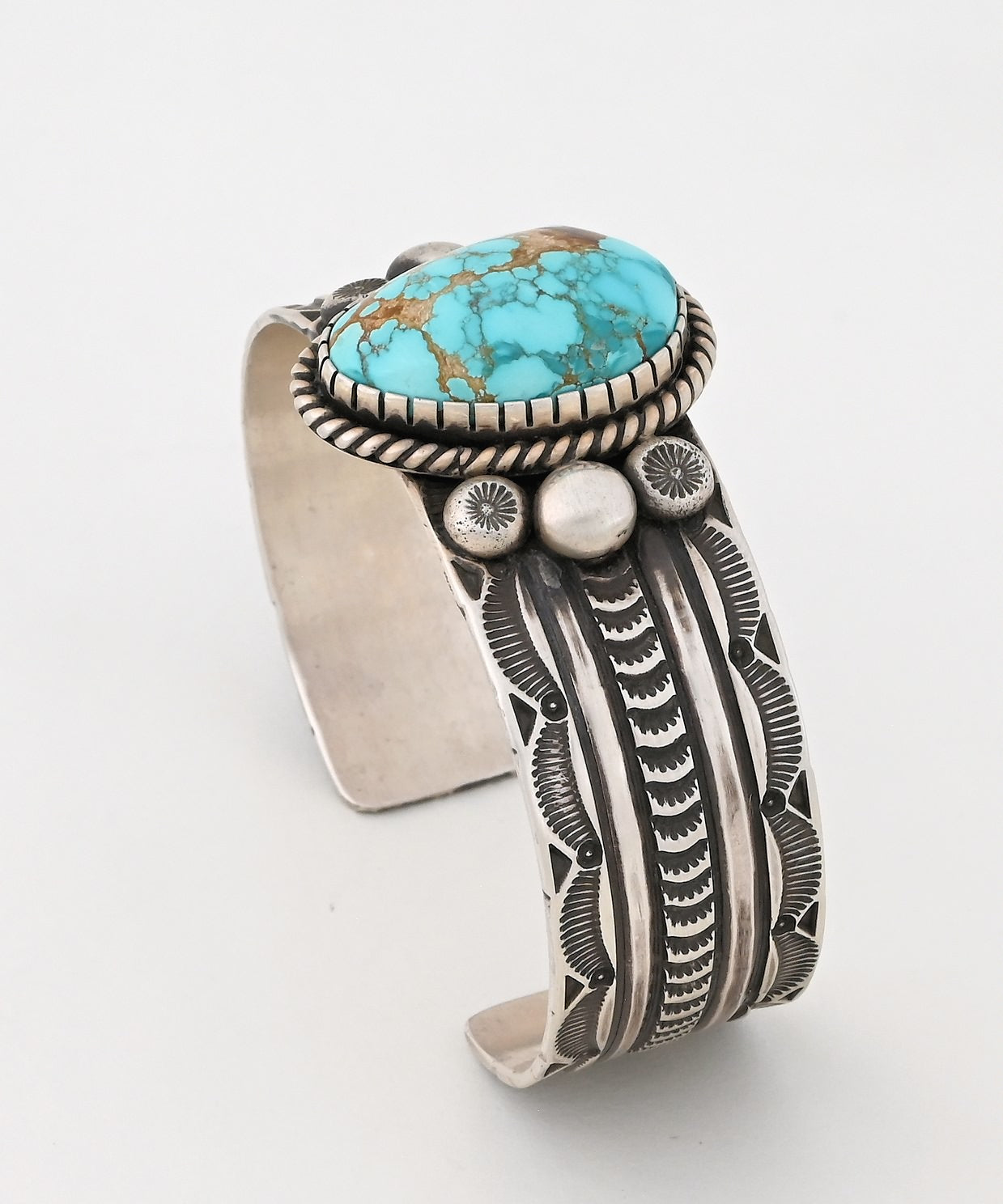 Bracelet with Kingman Turquoise by Geneva Ramona