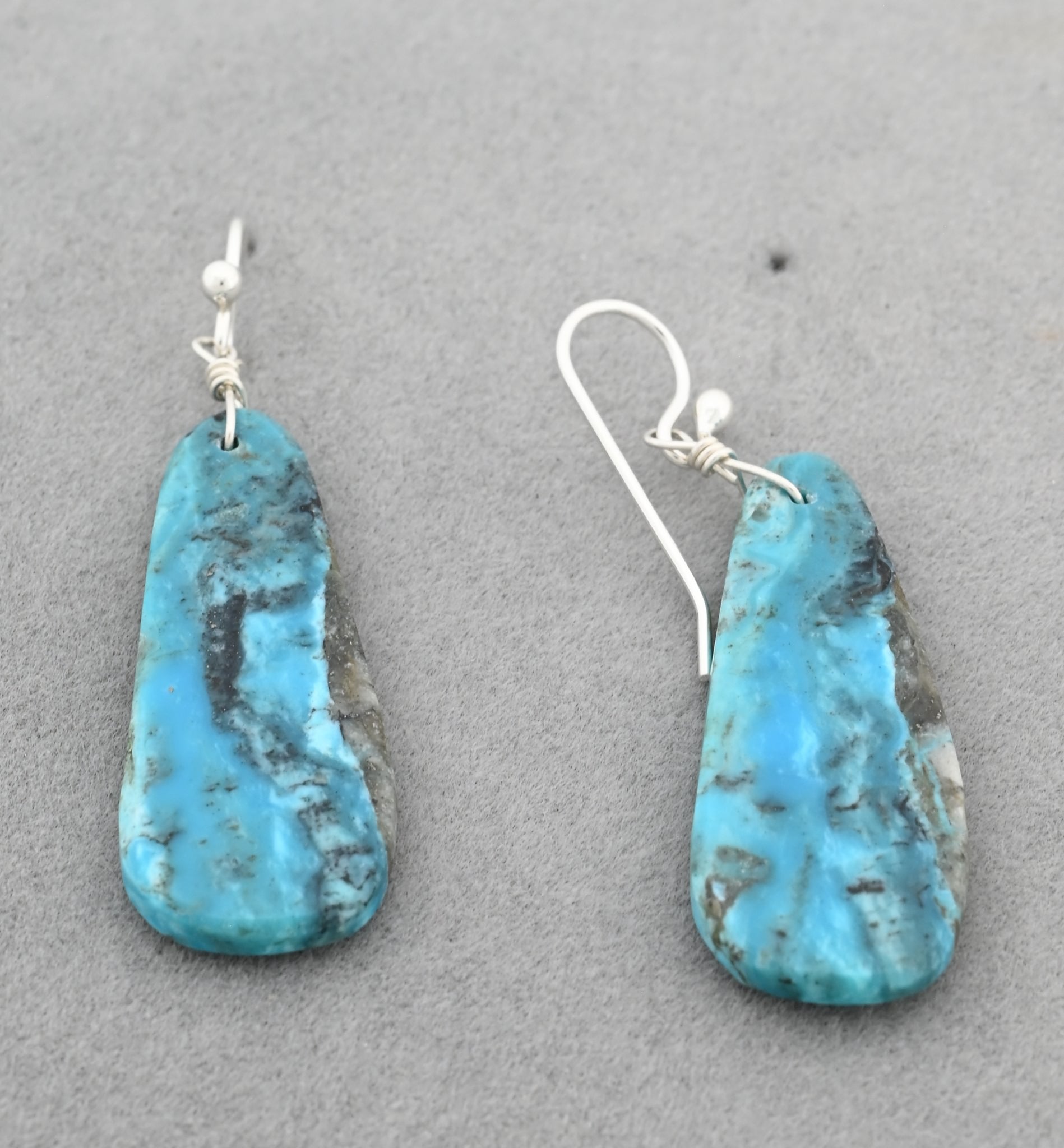 Green Turquoise Slab ER on Wires by Ronald Chavez