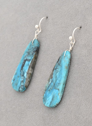 Green Turquoise Slab ER on Wires by Ronald Chavez