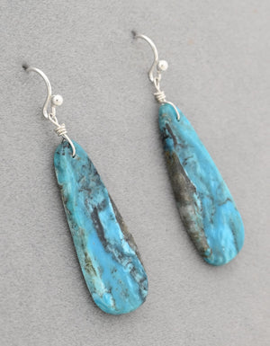 Green Turquoise Slab ER on Wires by Ronald Chavez