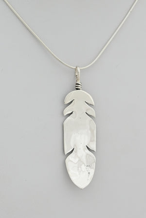 Pendant with Feather by Raymond Coriz