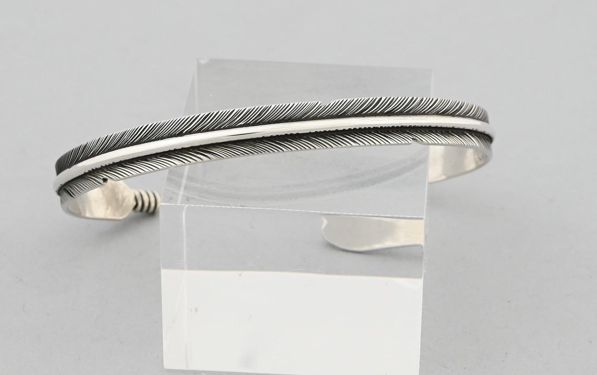 Bracelet with Sterling Silver Feather by Angela Martin