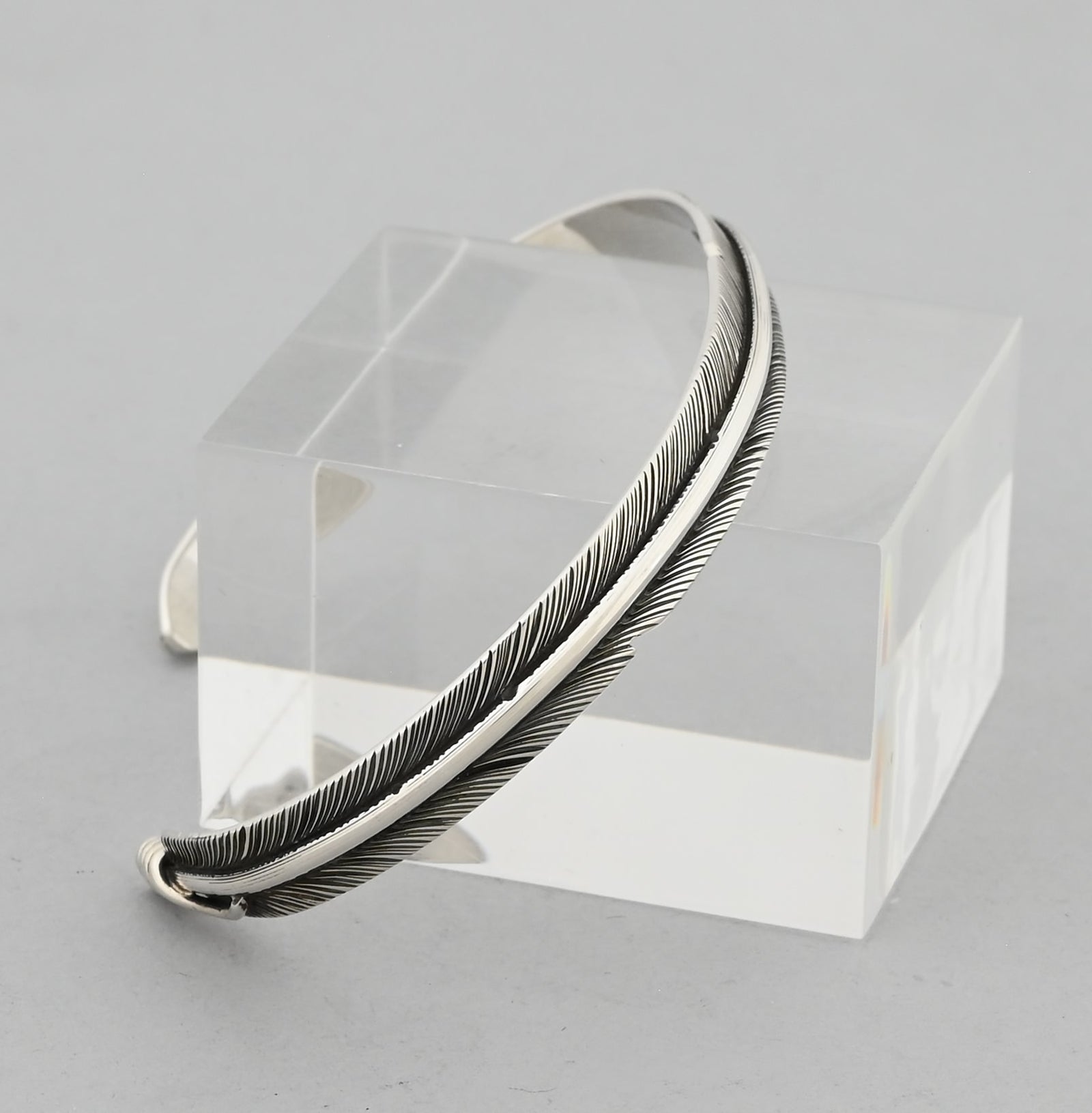 Bracelet with Sterling Silver Feather by Angela Martin