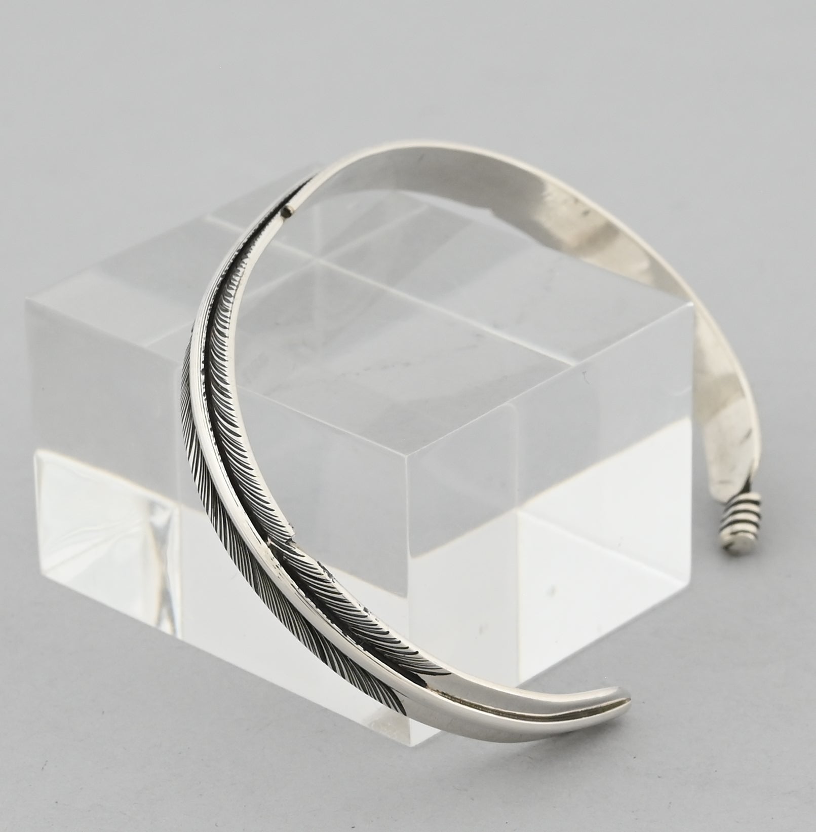 Bracelet with Sterling Silver Feather by Angela Martin
