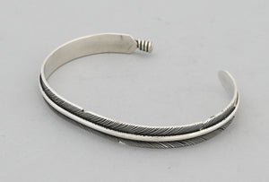 Bracelet with Sterling Silver Feather by Angela Martin