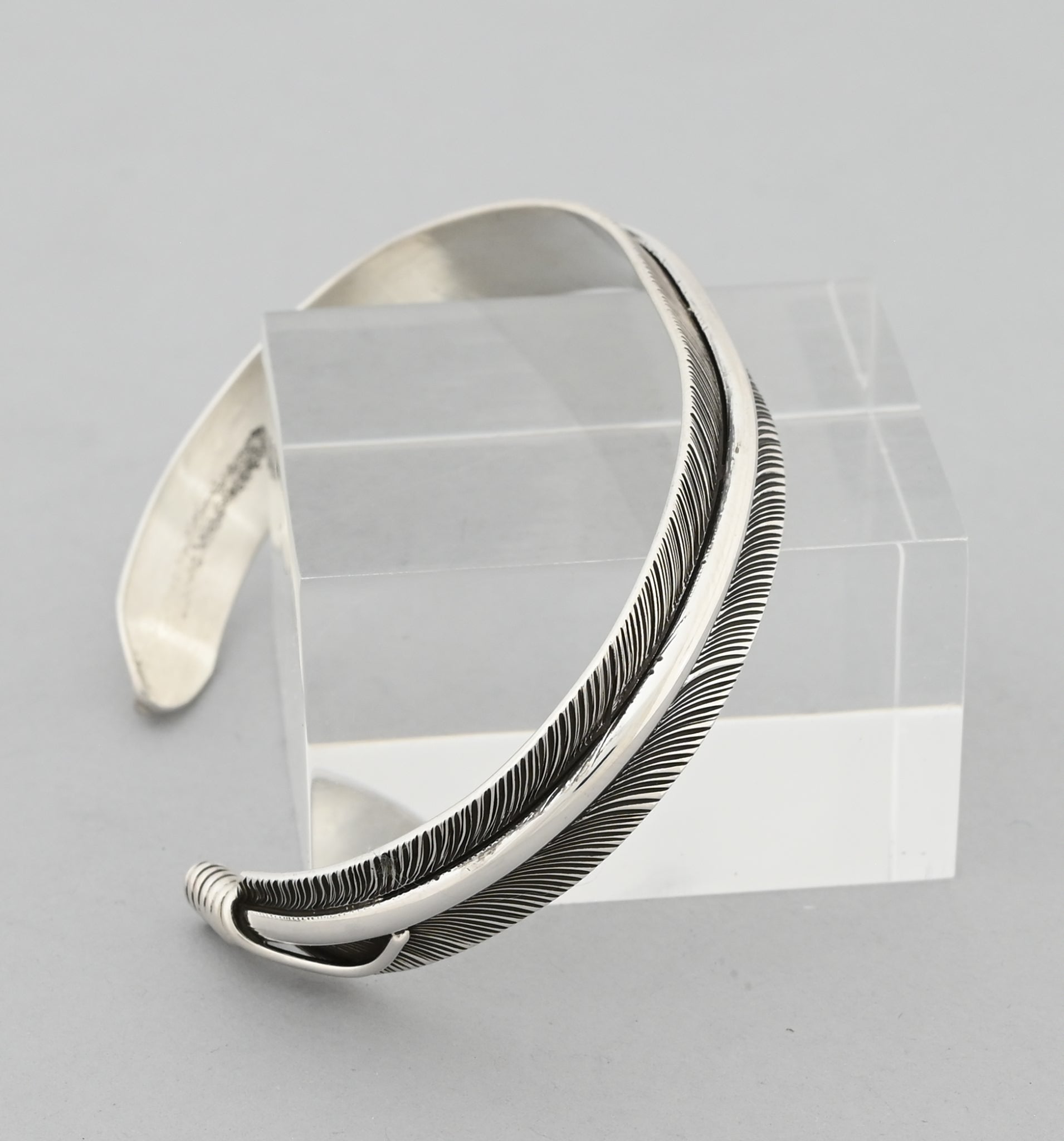 Bracelet with Medium Feather by Angela Martin