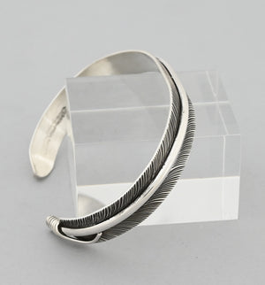 Bracelet with Medium Feather by Angela Martin