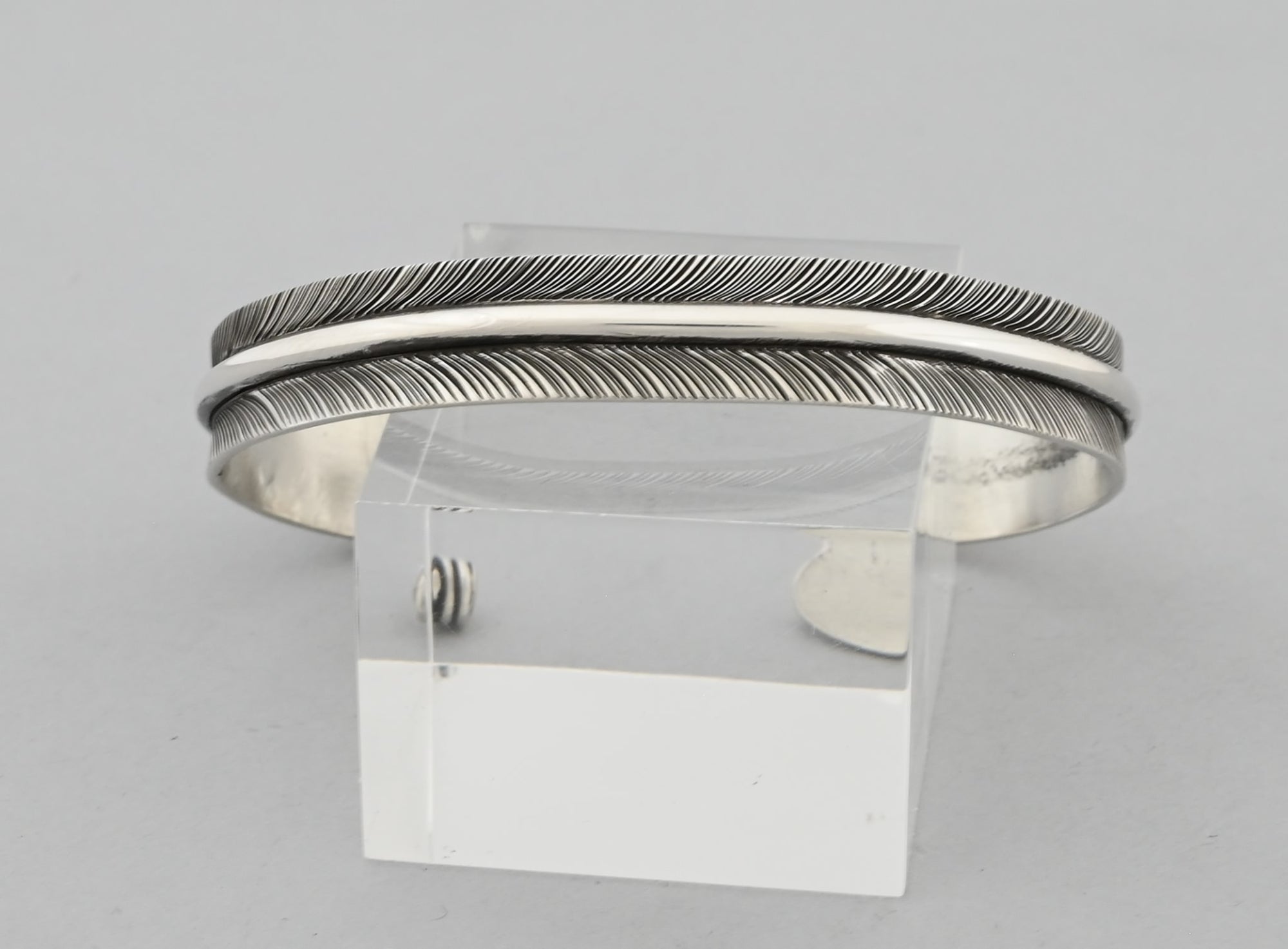 Bracelet with Medium Feather by Angela Martin