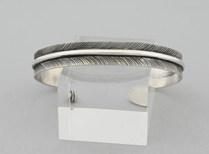 Bracelet with Medium Feather by Angela Martin