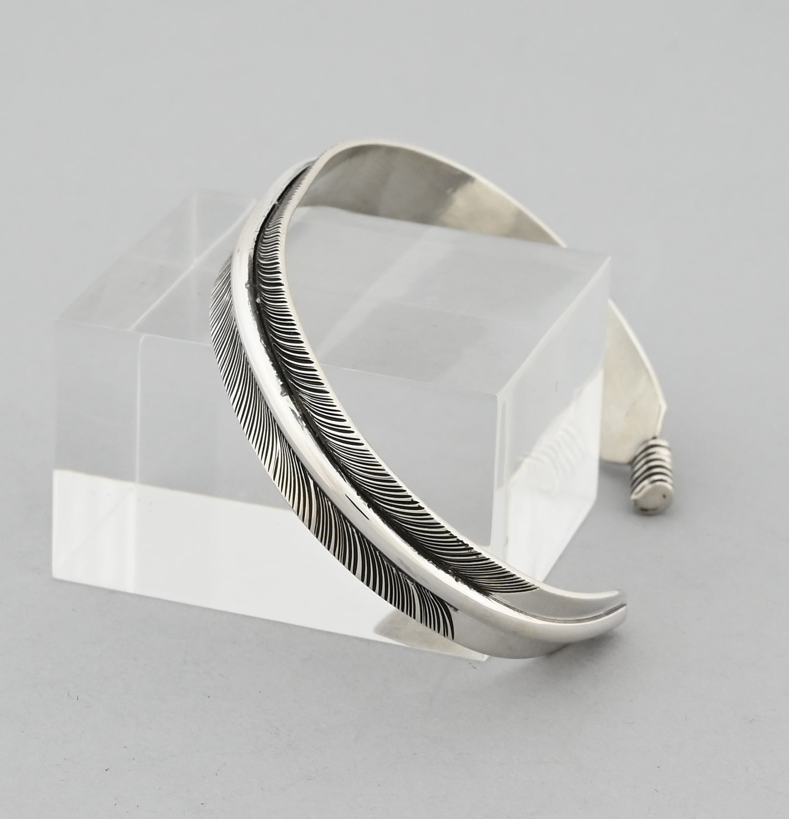 Bracelet with Medium Feather by Angela Martin