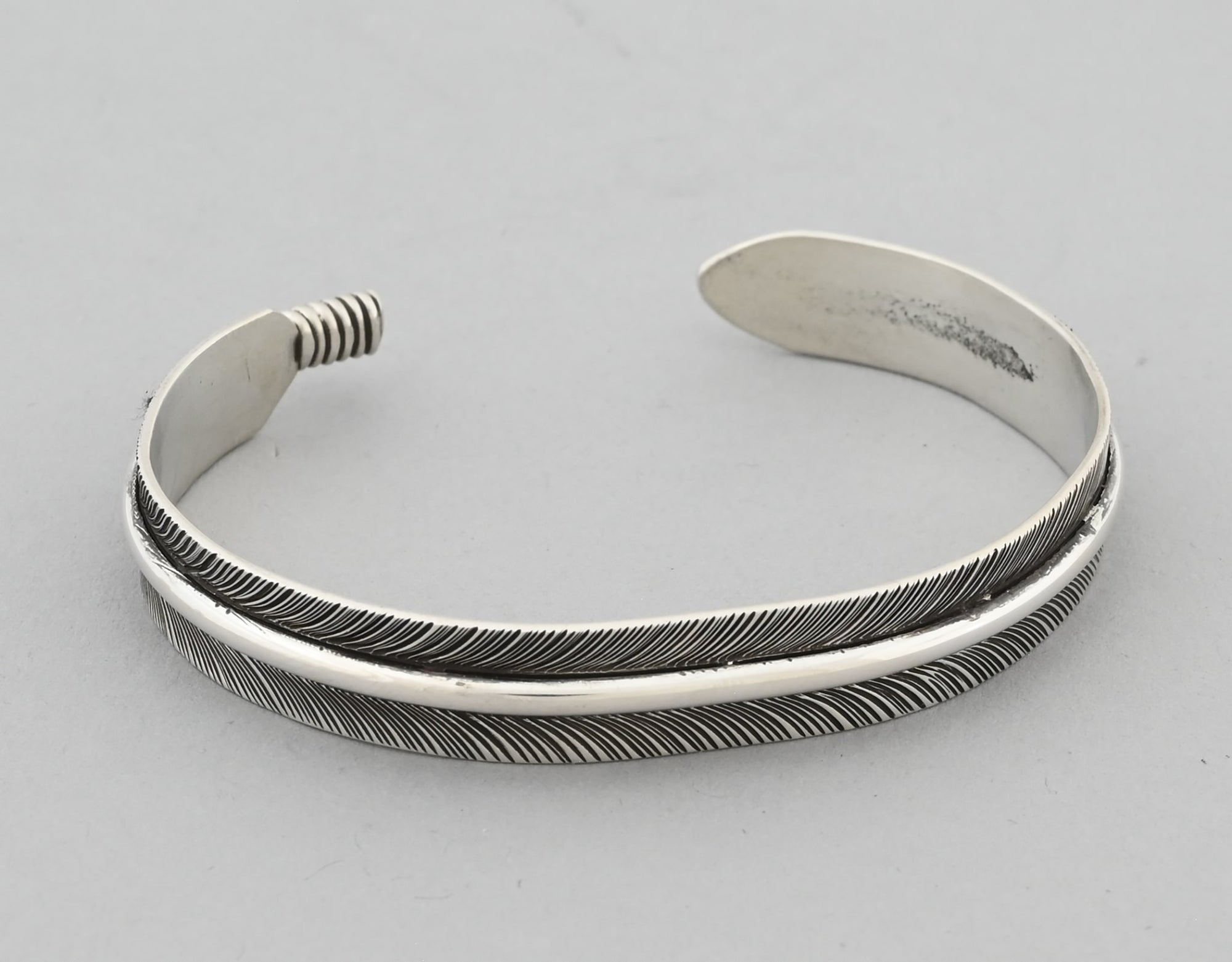 Bracelet with Medium Feather by Angela Martin