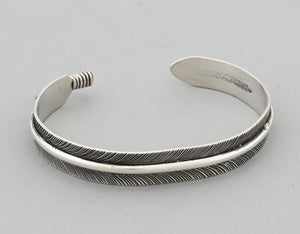 Bracelet with Medium Feather by Angela Martin