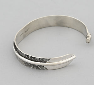 Bracelet with Medium Feather by Angela Martin