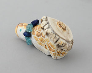 Turtle Fetish with Necklace and Baby by Robert Weahkee