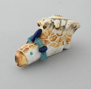 Turtle Fetish with Necklace and Baby by Robert Weahkee