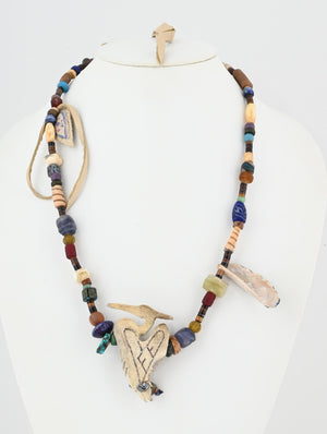 "The Grandmother" Blue Heron Necklace by Lee Courtney