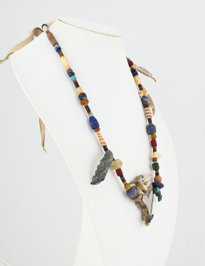 "The Grandmother" Blue Heron Necklace by Lee Courtney