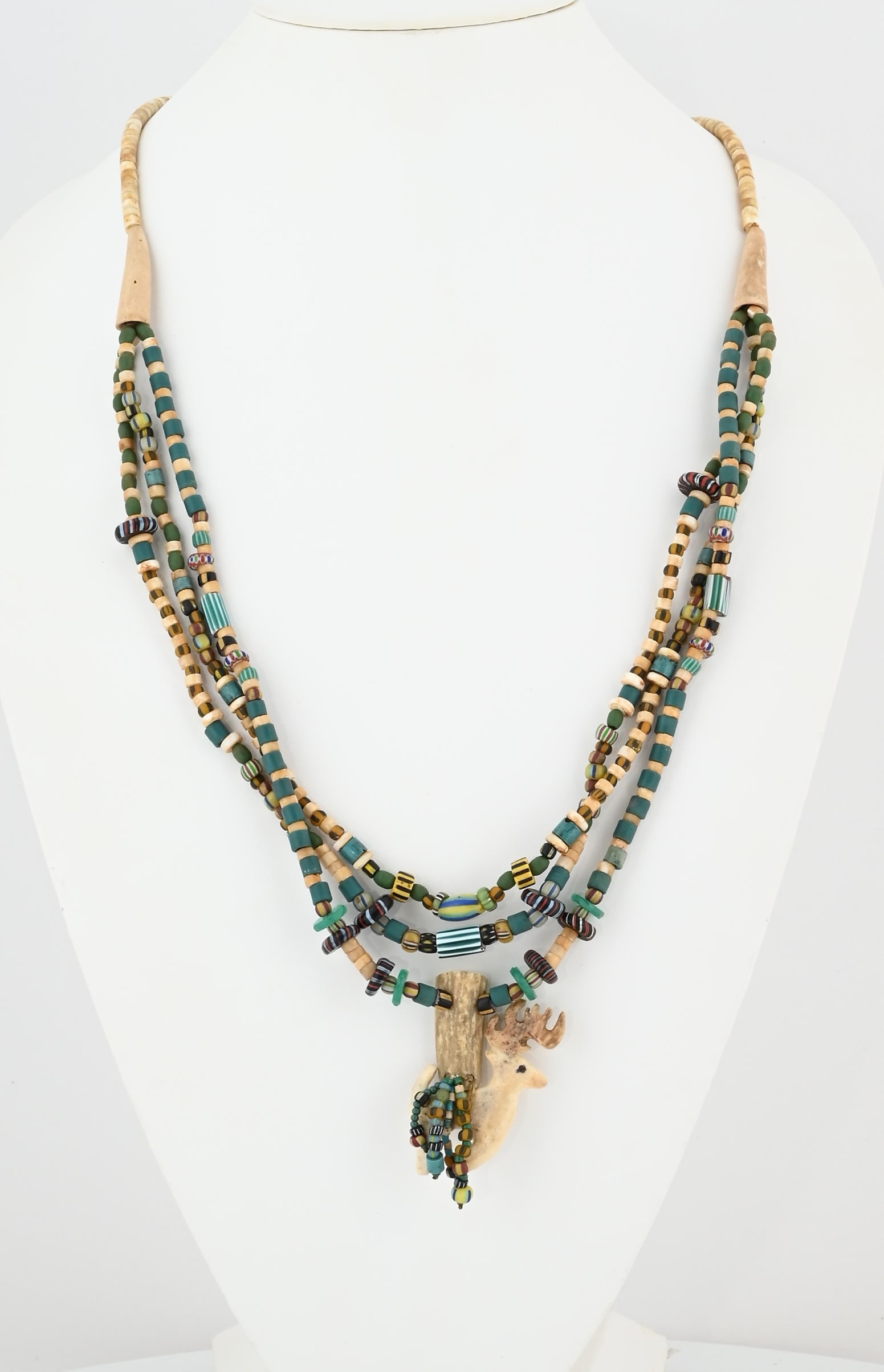 "Bugling Wapiti" Elk Necklace by Linda Lee Courtney