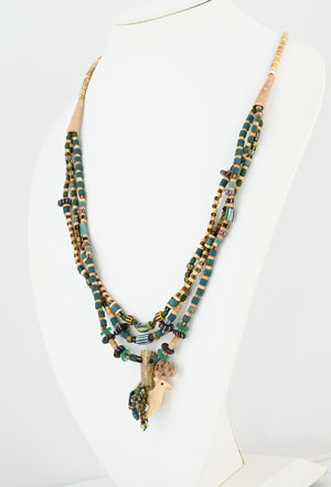 "Bugling Wapiti" Elk Necklace by Linda Lee Courtney