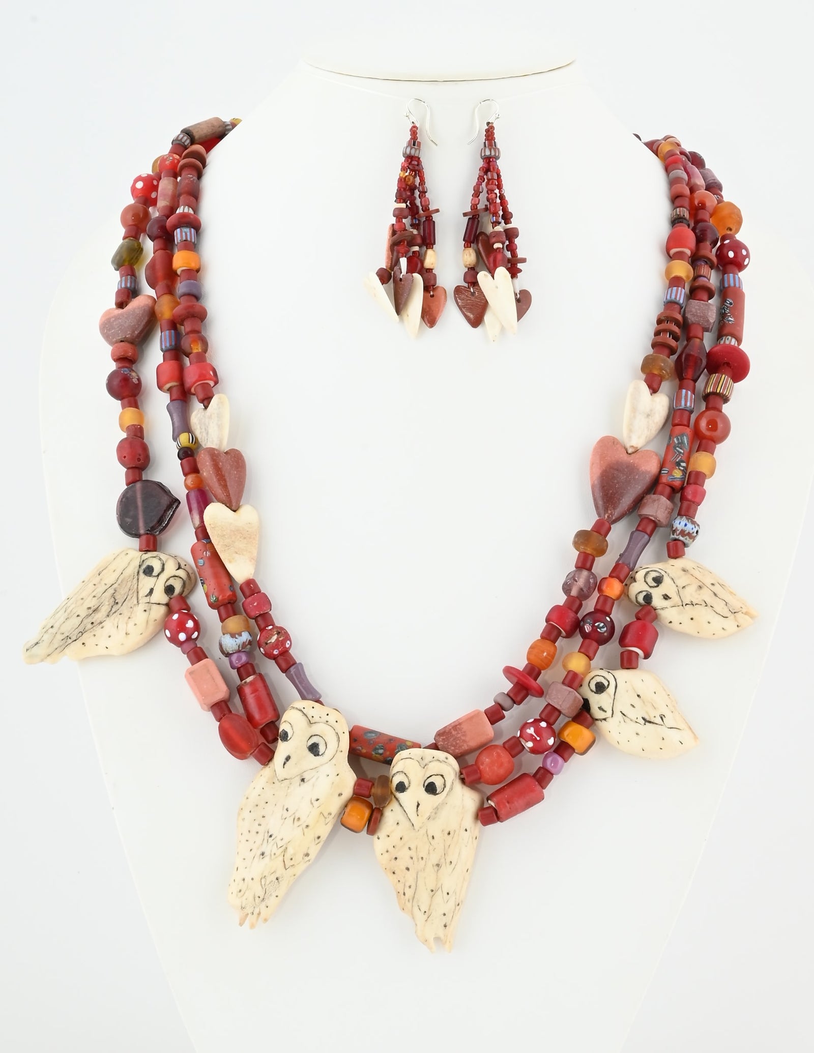 "Barn Owl" Necklace by Linda Lee Courtney