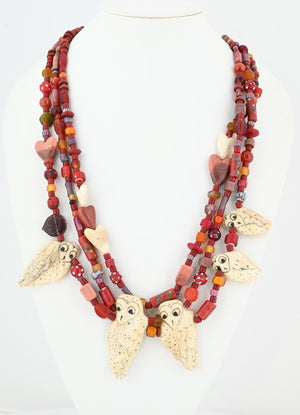 "Barn Owl" Necklace by Linda Lee Courtney