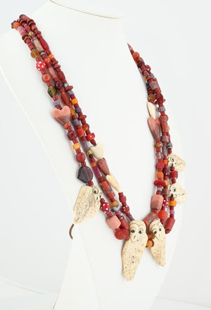 "Barn Owl" Necklace by Linda Lee Courtney