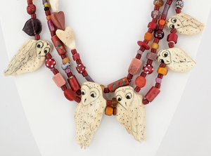 "Barn Owl" Necklace by Linda Lee Courtney
