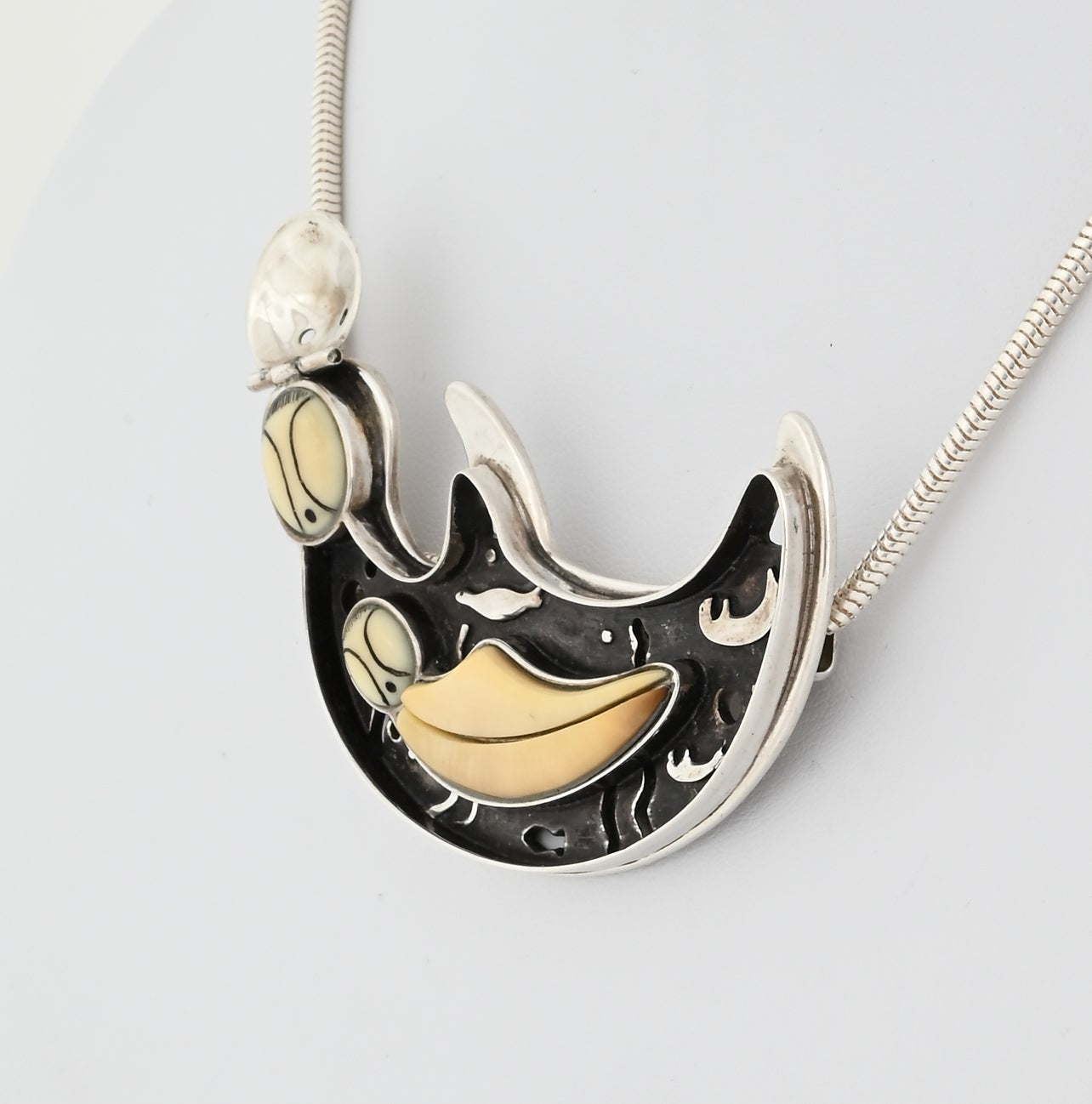 Female Sea Otter Pin/Pendant by Denise Wallace