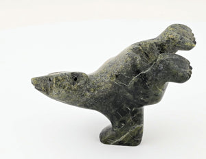 Diving Bear by Mosesee Pootoogook