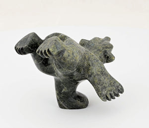 Diving Bear by Mosesee Pootoogook