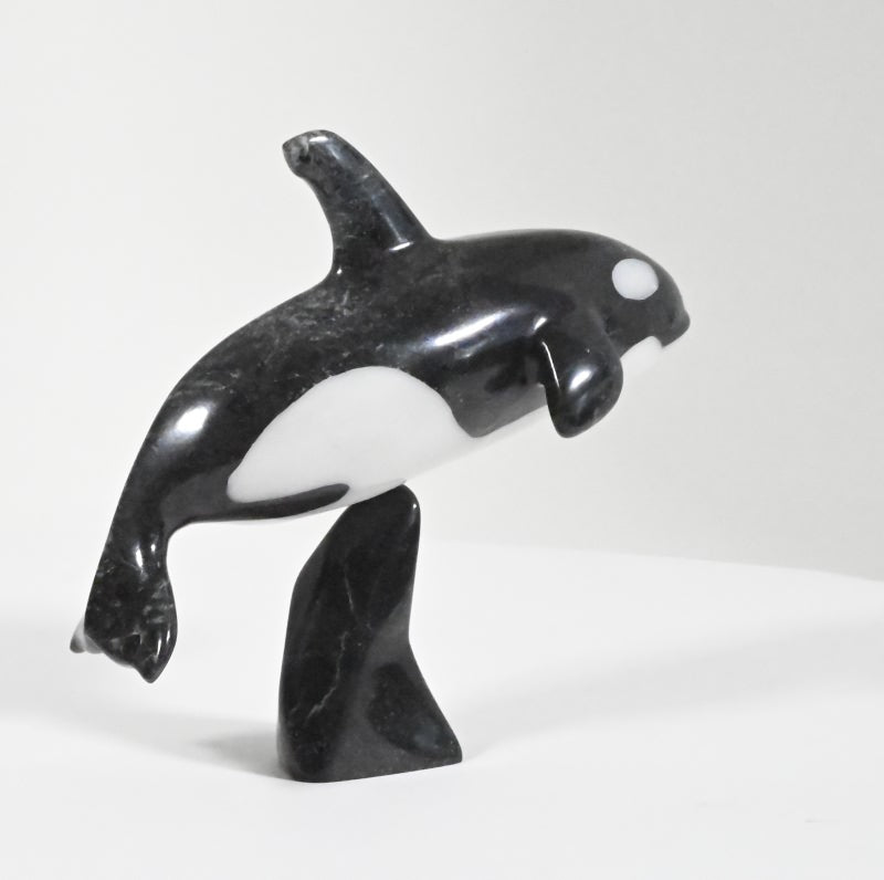 Killer Whale by Johnnysa Mathewsie of Kinngait, Nunavut, Canada